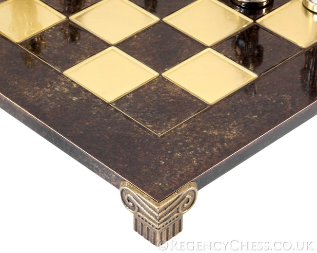 Manopoulos Large Greek Roman Army Metal Chess Set 6 Manopoulos Large Greek Roman Army Metal Chess Set - Image 6