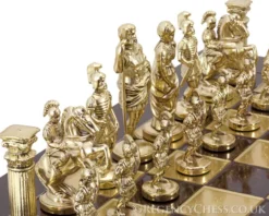 Manopoulos Large Greek Roman Army Metal Chess Set 15 Manopoulos Large Greek Roman Army Metal Chess Set -Board Games - Chess And Cards Shop MANS 11BR 07