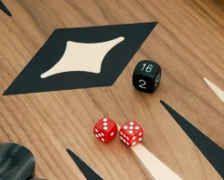 Manopoulos Deluxe Walnut And Maple Backgammon Set -Board Games - Chess And Cards Shop MANT 1K 05