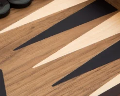 Manopoulos Deluxe Walnut And Maple Backgammon Set -Board Games - Chess And Cards Shop MANT 1K 06