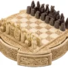 Isle Of Lewis Compact Celtic Chess Set 9 Inches In Ivory