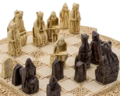 Isle Of Lewis Compact Celtic Chess Set 9 Inches In Ivory 12 Isle Of Lewis Compact Celtic Chess Set 9 Inches In Ivory -Board Games - Chess And Cards Shop NMS018 05