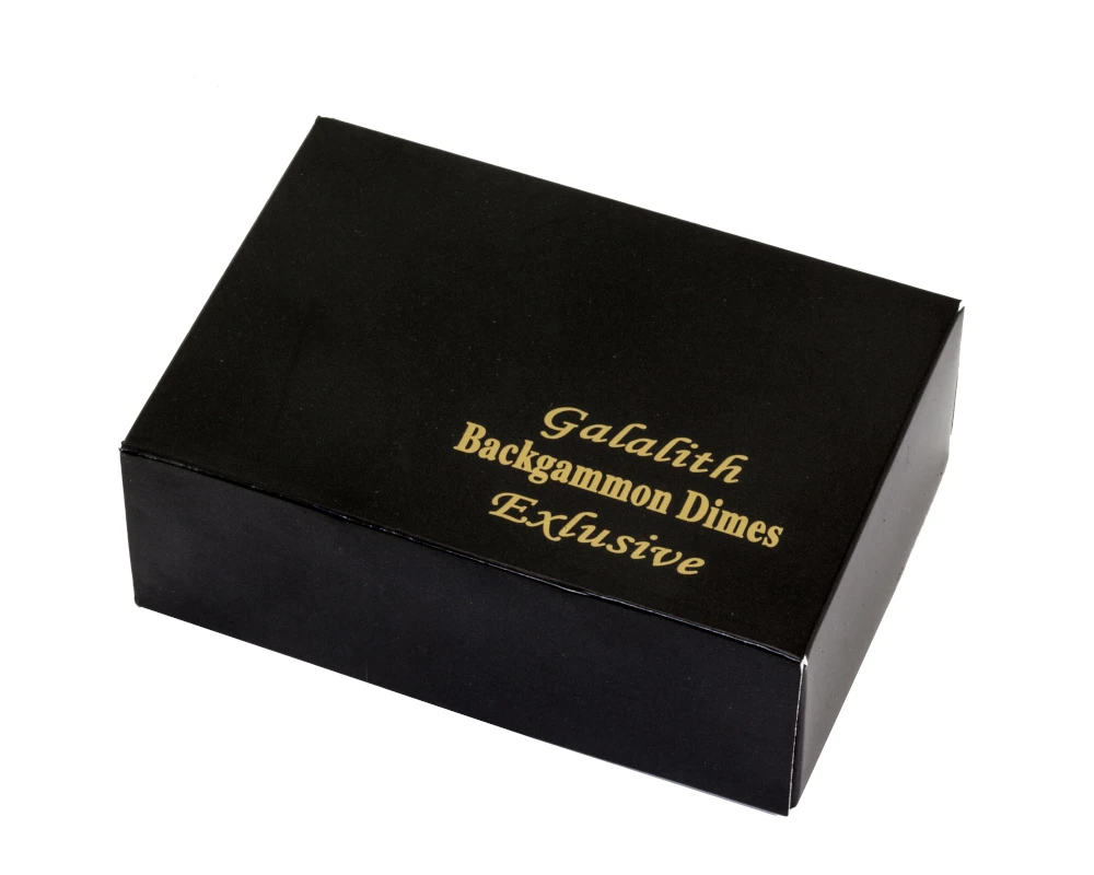 Galalith Luxury Backgammon Stones Blue & Ivory 36mm 4 Galalith Luxury Backgammon Stones Blue & Ivory 36mm - Image 4