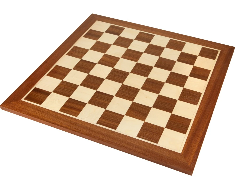 Wooden Chess Board - 19 Inch No.5 Inlaid Mahogany 2 Wooden Chess Board - 19 Inch No.5 Inlaid Mahogany - Image 2