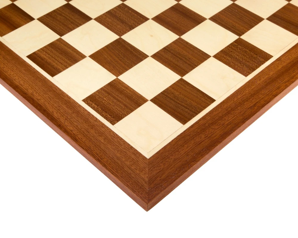 Wooden Chess Board - 19 Inch No.5 Inlaid Mahogany 3 Wooden Chess Board - 19 Inch No.5 Inlaid Mahogany - Image 3