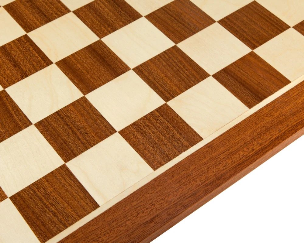 Wooden Chess Board - 19 Inch No.5 Inlaid Mahogany 6 Wooden Chess Board - 19 Inch No.5 Inlaid Mahogany - Image 6