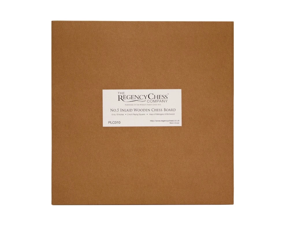 Wooden Chess Board - 19 Inch No.5 Inlaid Mahogany 8 Wooden Chess Board - 19 Inch No.5 Inlaid Mahogany - Image 8