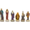 Medieval Hand Painted Themed Chess Pieces By Italfama