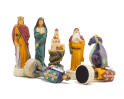 Medieval Hand Painted Themed Chess Pieces By Italfama -Board Games - Chess And Cards Shop R67627 03