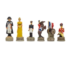 Battle Of Waterloo Hand Painted Themed Chess Pieces By Italfama