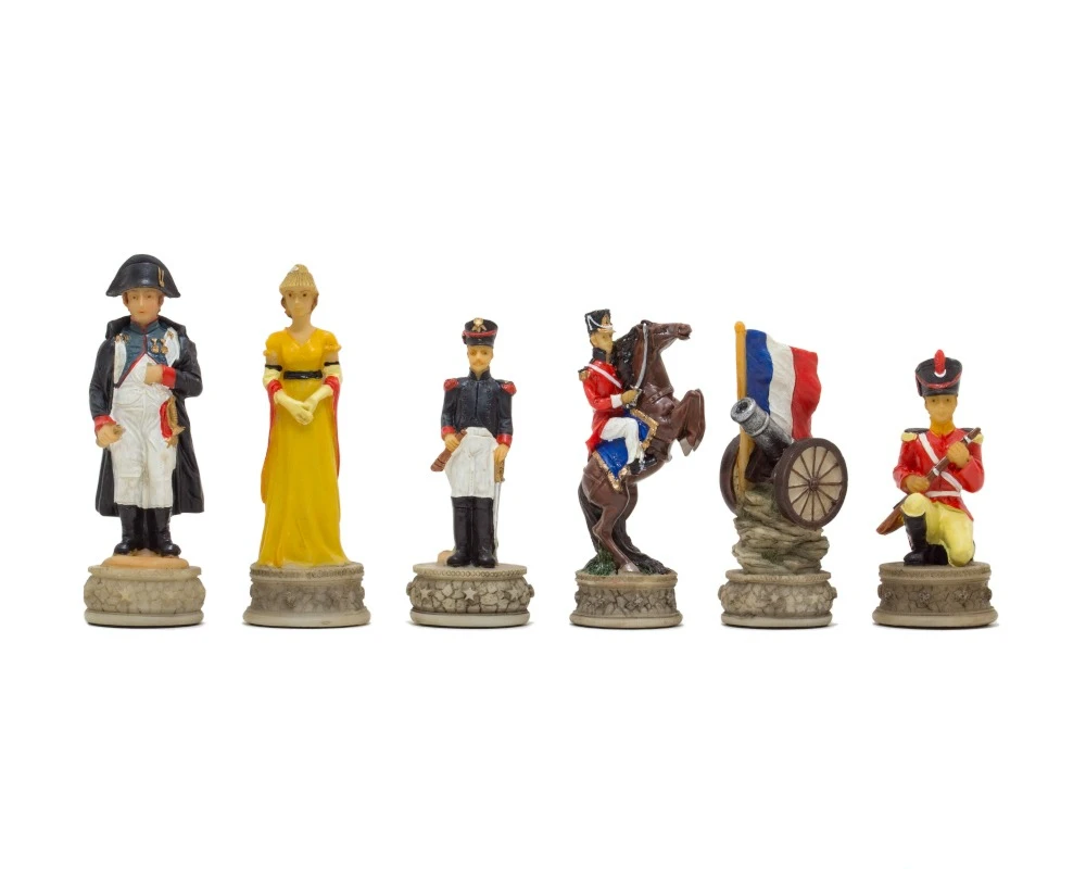Battle Of Waterloo Hand Painted Themed Chess Pieces By Italfama 1 Battle Of Waterloo Hand Painted Themed Chess Pieces By Italfama