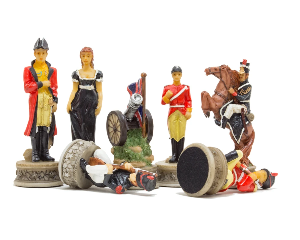 Battle Of Waterloo Hand Painted Themed Chess Pieces By Italfama 2 Battle Of Waterloo Hand Painted Themed Chess Pieces By Italfama - Image 2