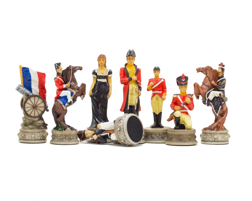 Battle Of Waterloo Hand Painted Themed Chess Pieces By Italfama 3 Battle Of Waterloo Hand Painted Themed Chess Pieces By Italfama - Image 3
