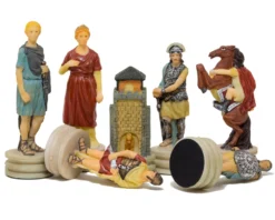 The Romans Vs Greeks Hand Painted Chess Pieces By Italfama 10 The Romans Vs Greeks Hand Painted Chess Pieces By Italfama -Board Games - Chess And Cards Shop R68122 03