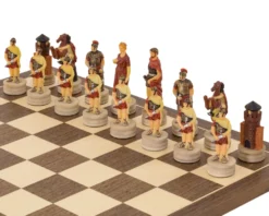 The Romans Vs Greeks Hand Painted Chess Pieces By Italfama 12 The Romans Vs Greeks Hand Painted Chess Pieces By Italfama -Board Games - Chess And Cards Shop R68122 05