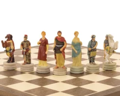 The Romans Vs Greeks Hand Painted Chess Pieces By Italfama 14 The Romans Vs Greeks Hand Painted Chess Pieces By Italfama -Board Games - Chess And Cards Shop R68122 07
