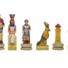 The Romans Vs Egyptians Hand Painted Themed Chess Pieces By Italfama