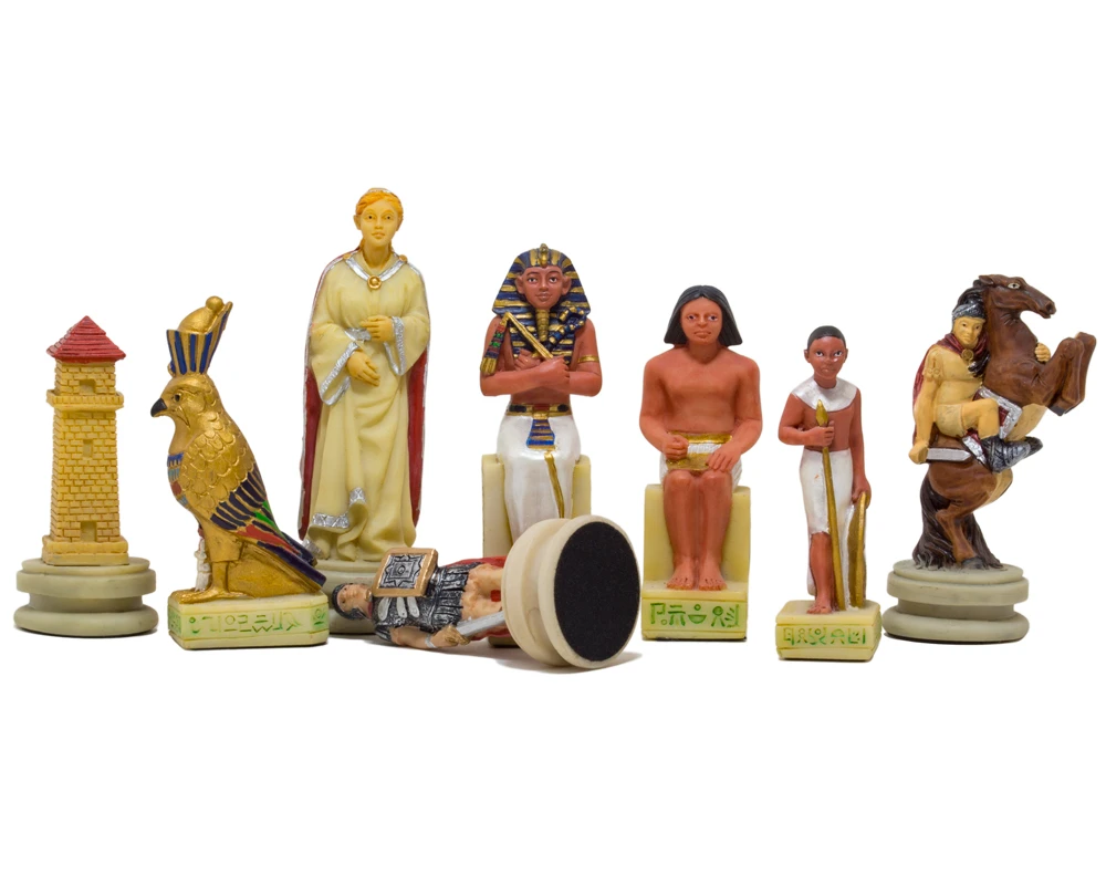 The Romans Vs Egyptians Hand Painted Themed Chess Pieces By Italfama 2 The Romans Vs Egyptians Hand Painted Themed Chess Pieces By Italfama - Image 2