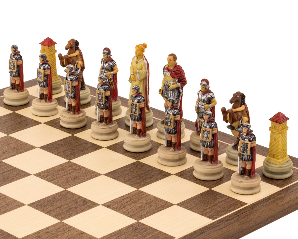The Romans Vs Egyptians Hand Painted Themed Chess Pieces By Italfama 5 The Romans Vs Egyptians Hand Painted Themed Chess Pieces By Italfama - Image 5
