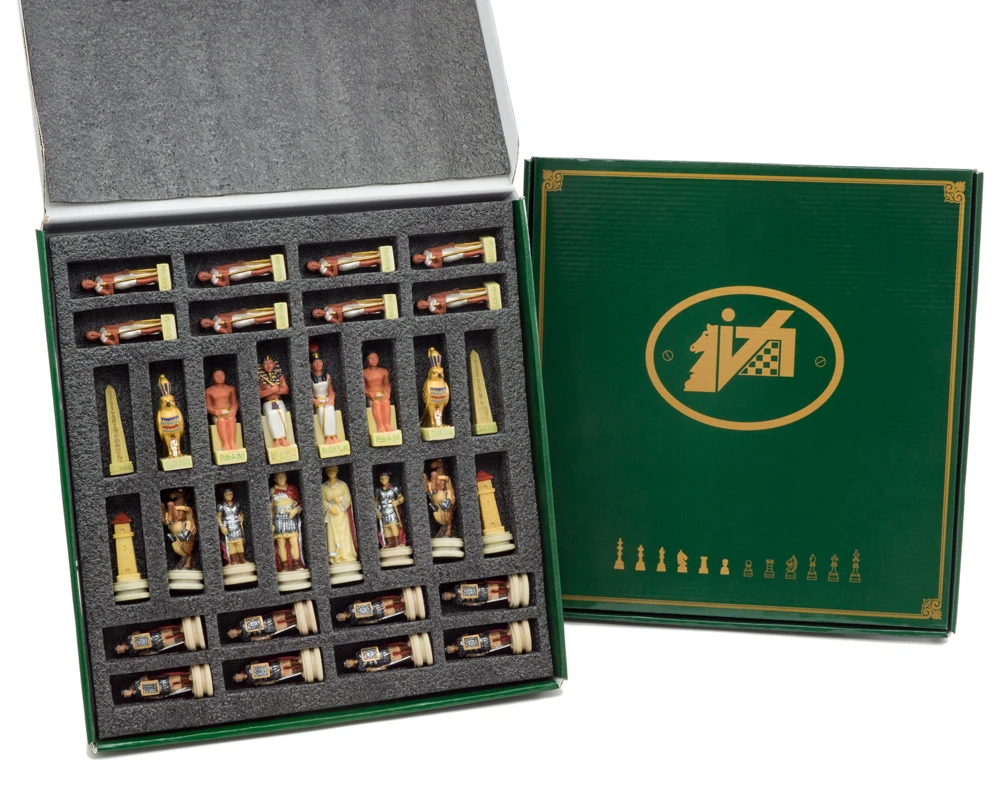 The Romans Vs Egyptians Hand Painted Themed Chess Pieces By Italfama 8 The Romans Vs Egyptians Hand Painted Themed Chess Pieces By Italfama - Image 8