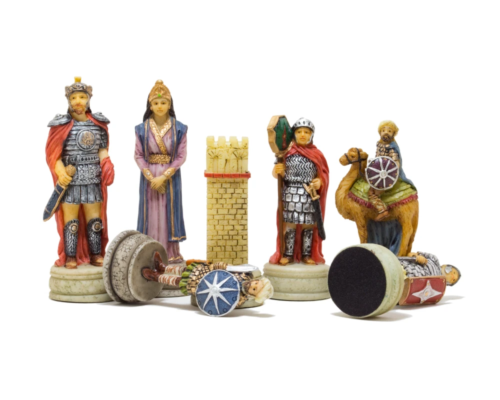 The Romans Vs Arabs Hand Painted Themed Chess Pieces By Italfama 3 The Romans Vs Arabs Hand Painted Themed Chess Pieces By Italfama - Image 3