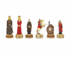 The England Vs Scotland Hand Painted Themed Chess Pieces By Italfama