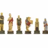 The Romans Vs Gladiators Hand Painted Themed Chess Pieces By Italfama