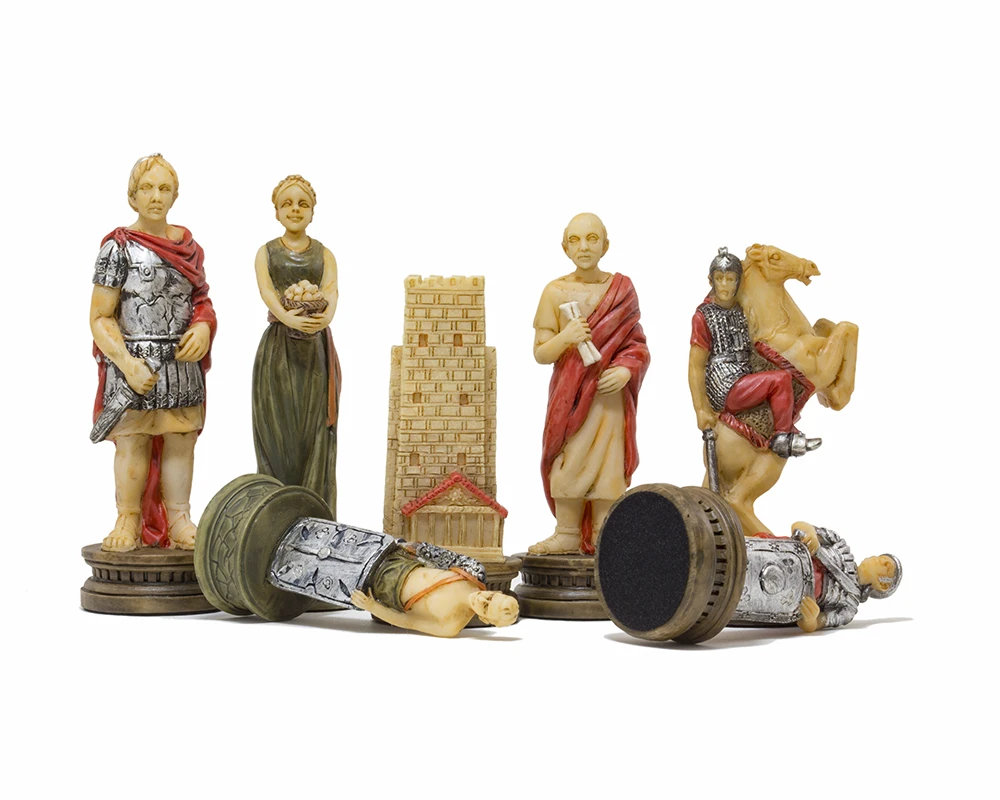 The Romans Vs Gladiators Hand Painted Themed Chess Pieces By Italfama 3 The Romans Vs Gladiators Hand Painted Themed Chess Pieces By Italfama - Image 3