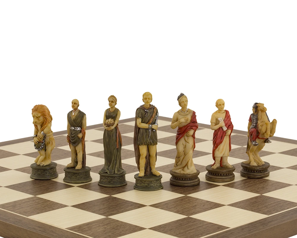 The Romans Vs Gladiators Hand Painted Themed Chess Pieces By Italfama 7 The Romans Vs Gladiators Hand Painted Themed Chess Pieces By Italfama - Image 7