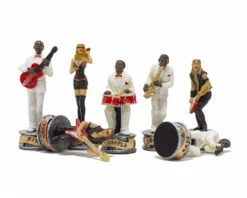 The Jazz Band Vs Rock Stars Hand Painted Themed Chess Pieces By Italfama -Board Games - Chess And Cards Shop R70649 02