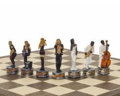 The Jazz Band Vs Rock Stars Hand Painted Themed Chess Pieces By Italfama -Board Games - Chess And Cards Shop R70649 05