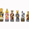 The Cats Vs Dogs Hand Painted Themed Chess Pieces By Italfama