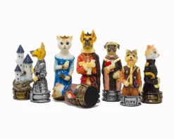 The Cats Vs Dogs Hand Painted Themed Chess Pieces By Italfama -Board Games - Chess And Cards Shop R70701 02