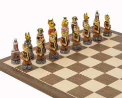 The Cats Vs Dogs Hand Painted Themed Chess Pieces By Italfama -Board Games - Chess And Cards Shop R70701 05