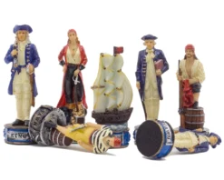 The Pirates Vs Navy Hand Painted Themed Chess Pieces By Italfama -Board Games - Chess And Cards Shop R71025 02