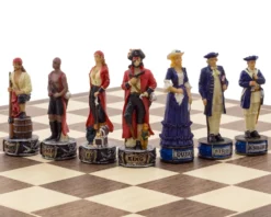 The Pirates Vs Navy Hand Painted Themed Chess Pieces By Italfama -Board Games - Chess And Cards Shop R71025 06