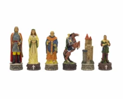 The Robin Hood Hand Painted Themed Chess Pieces By Italfama