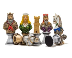The Medieval Bust Hand Painted Themed Chess Pieces By Italfama 10 The Medieval Bust Hand Painted Themed Chess Pieces By Italfama -Board Games - Chess And Cards Shop R71654 02