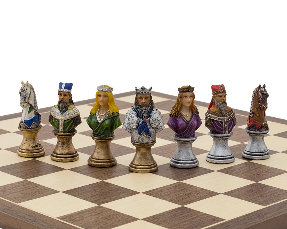The Medieval Bust Hand Painted Themed Chess Pieces By Italfama 7 The Medieval Bust Hand Painted Themed Chess Pieces By Italfama - Image 7