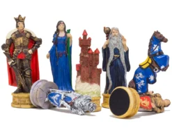 The King Arthur Hand Painted Themed Chess Pieces By Italfama -Board Games - Chess And Cards Shop R75139 02