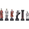 The Crusader Hand Painted Themed Chess Pieces By Italfama