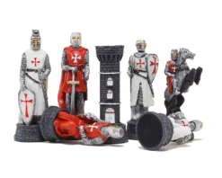 The Crusader Hand Painted Themed Chess Pieces By Italfama -Board Games - Chess And Cards Shop R75641 02