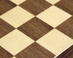 15.75 Inch Walnut And Maple Chess Board -Board Games - Chess And Cards Shop RCB043 03