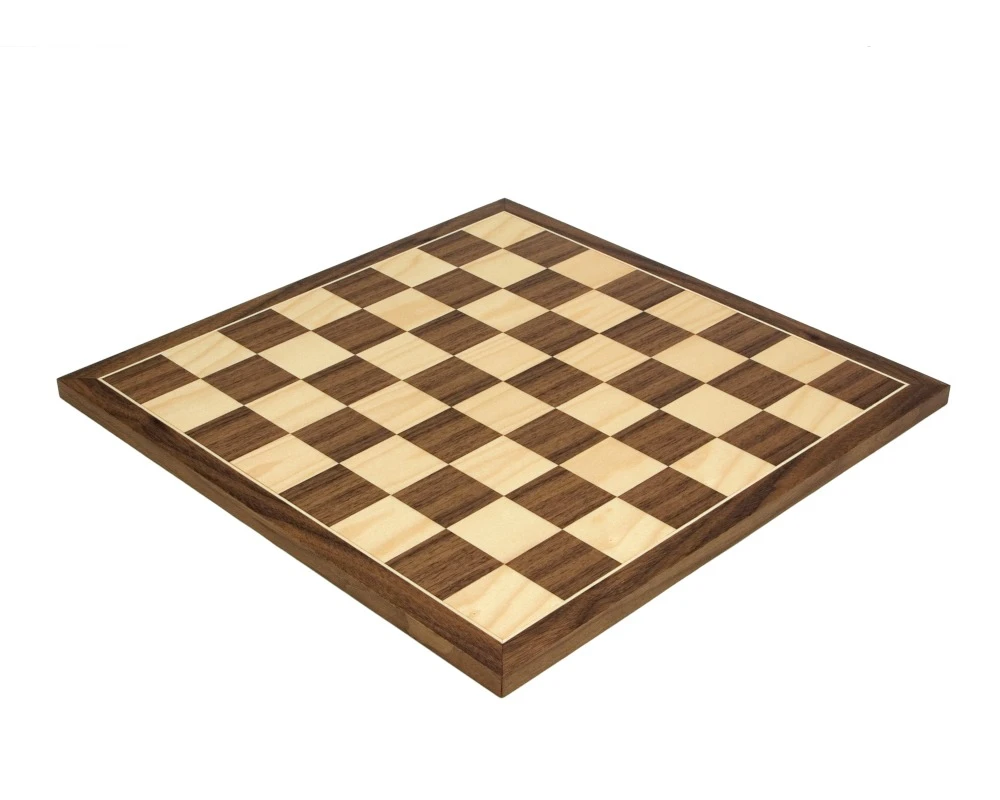 17.75 Inch Walnut And Maple Chess Board 1 17.75 Inch Walnut And Maple Chess Board