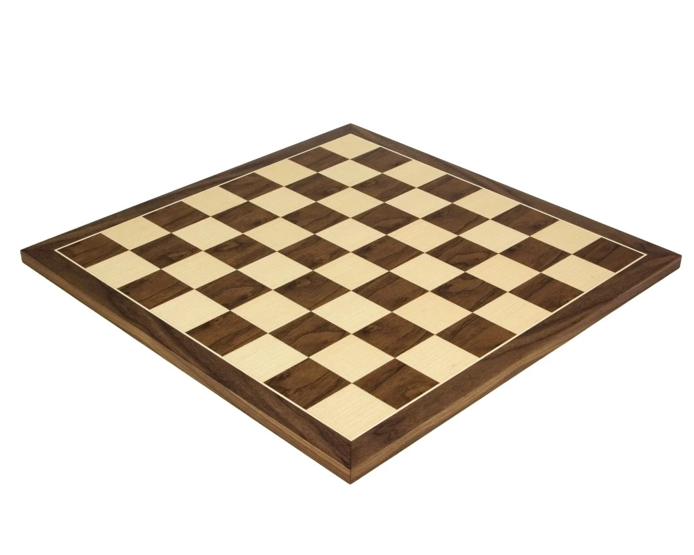 19.7 Inch Walnut And Maple Chess Board 1 19.7 Inch Walnut And Maple Chess Board