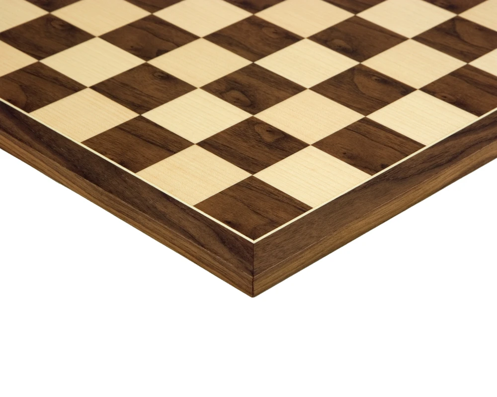19.7 Inch Walnut And Maple Chess Board 3 19.7 Inch Walnut And Maple Chess Board - Image 3