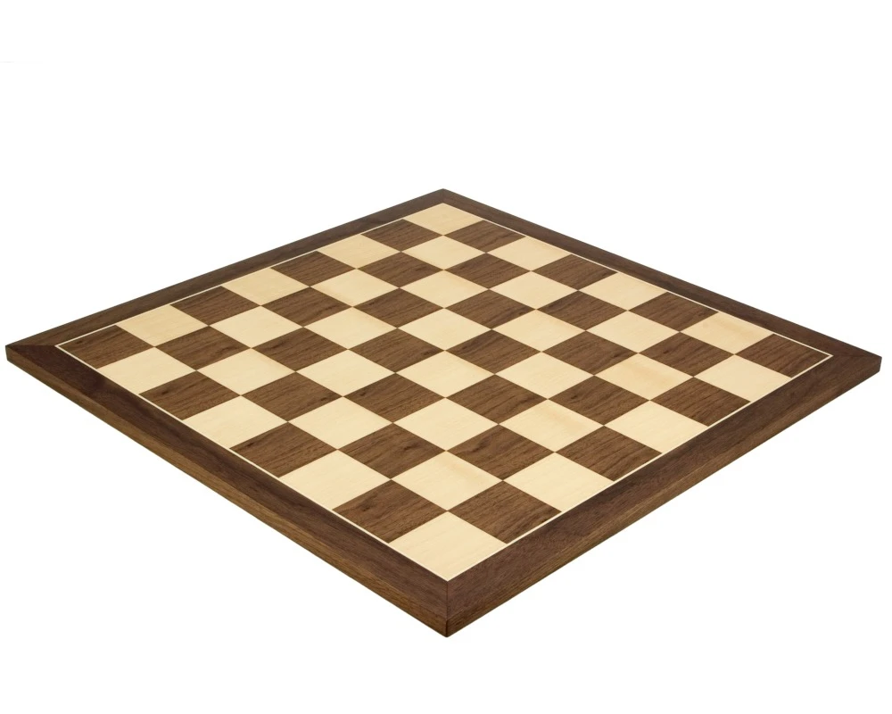 21.7 Inch Walnut And Maple Chess Board 1 21.7 Inch Walnut And Maple Chess Board
