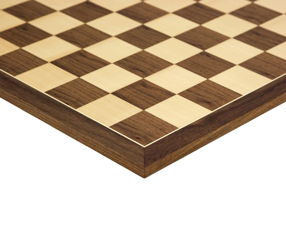 21.7 Inch Walnut And Maple Chess Board 3 21.7 Inch Walnut And Maple Chess Board - Image 3