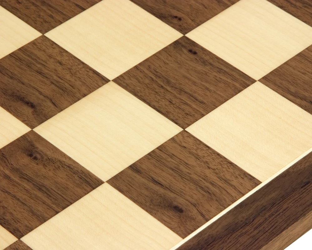 21.7 Inch Walnut And Maple Chess Board 4 21.7 Inch Walnut And Maple Chess Board - Image 4