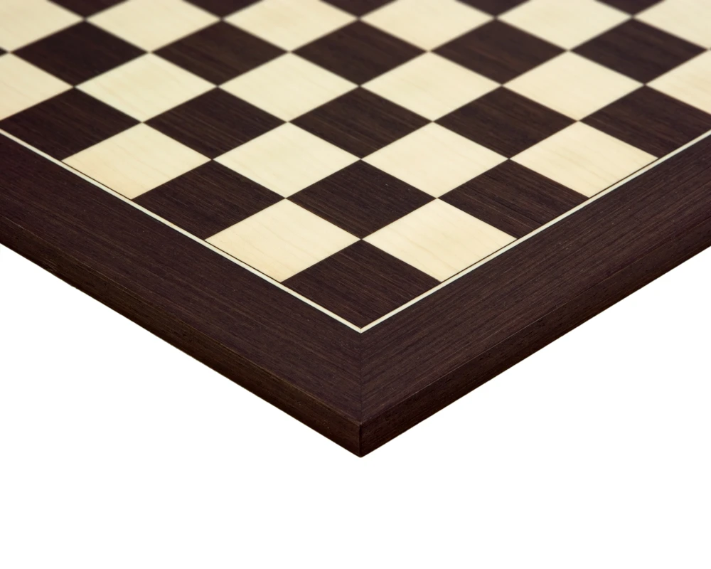 15.75 Inch Wenge And Maple Deluxe Chess Board 3 15.75 Inch Wenge And Maple Deluxe Chess Board - Image 3